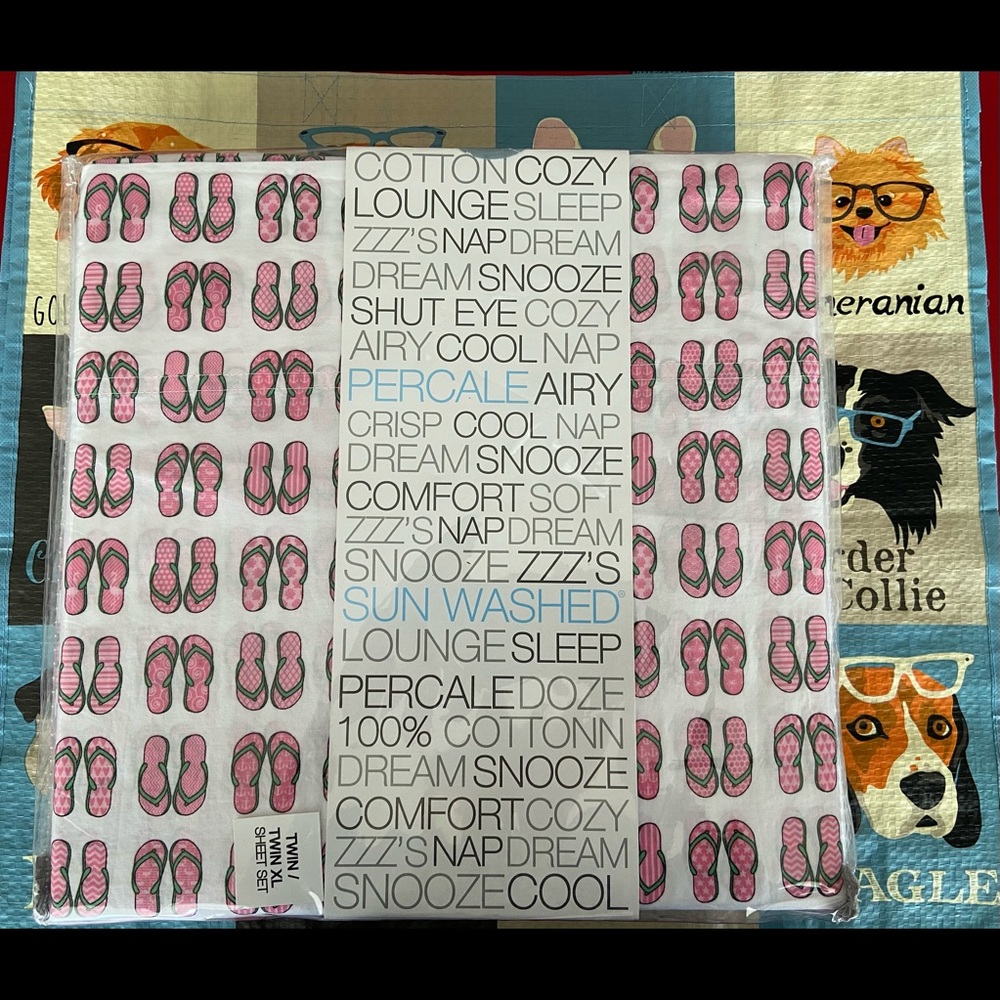 OEKO-TEX Twin XL Flip Flop Sheet Set